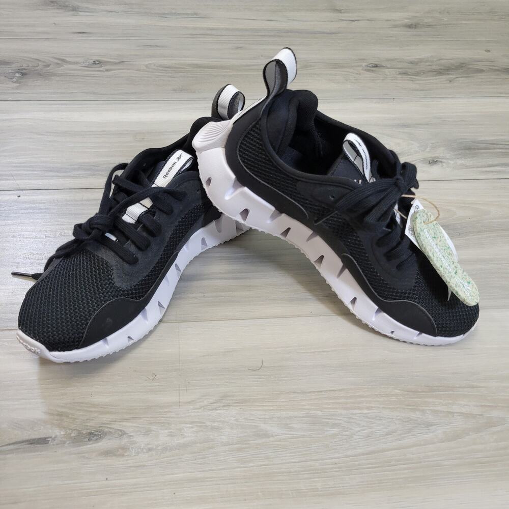 Reebok Running Shoes Women's 7 Black Zig Dynamica Cl New